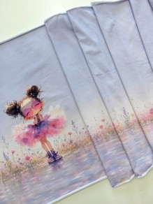 Кулирка купон Девочка в розовых очках, с/л, 60-65*180 см