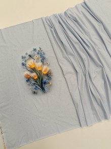 Кулирка купон Тюльпаны 3д, с/л, 75*180 см