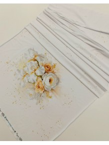 Кулирка купон Цветы воздушная флористика, с/л, 75*180 см