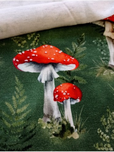 Кулирка Мухоморы на зеленом, с/л