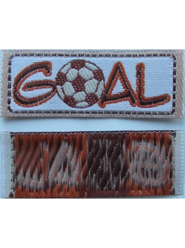 Нашивка № 5 Goal оранжевый 5х2 см