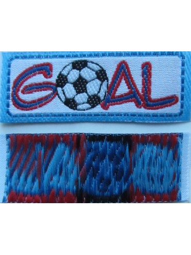 Нашивка № 5 Goal синий 5х2 см