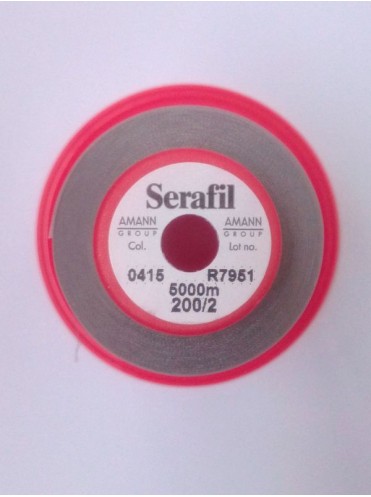 Нитки Серые 415 AMANN Serafil 200/2, 5 000 м