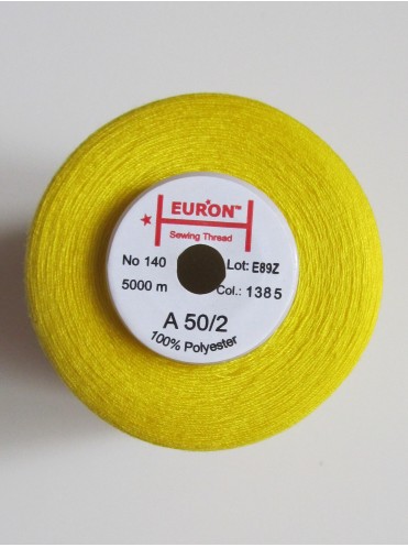 Нитки Euron универсальные А 50/2 №140 5000м (1385 желтый)