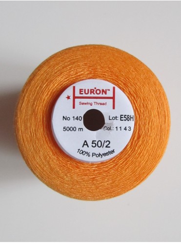 Нитки Euron универсальные А 50/2 №140 5000м (1143 оранжевый)