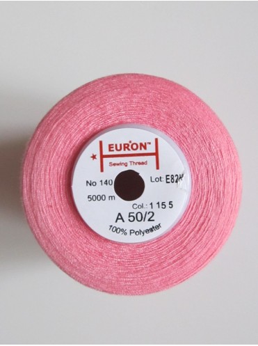 Нитки Euron универсальные А 50/2 №140 5000м (1155 розовый) 