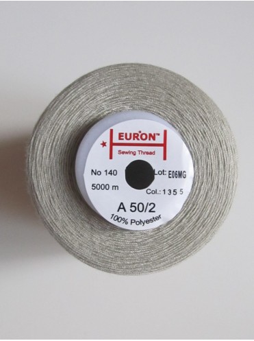 Нитки Euron универсальные А 50/2 №140 5000м (1355 светло-серый)