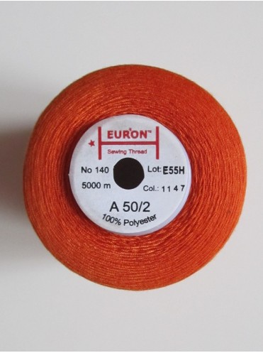 Нитки Euron универсальные А 50/2 №140 5000м (1147 терракотовый)