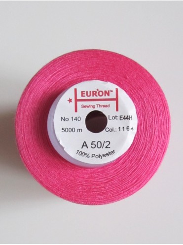 Нитки Euron универсальные А 50/2 №140 5000м (1164 ярко-розовый)