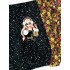Кулирка купон Матрешка Блондинка пайетки/хохлома, с/л, 75*180 см